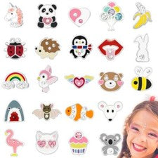 Pendientes Niños Brillo Plata de Ley 925 Cristal Pendientes Niña Regalo