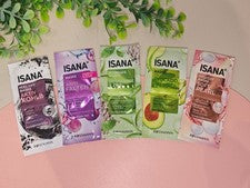 ISANA Juego de 5 Mascarillas Faciales Mixtas Cuidado Facial Vegano Nuevo
