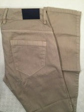 Pantalones chinos para hombre 28' cintura 34' pierna estilo Lacoste pantalones ajustados beige