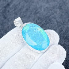 Colgante triplete de ópalo de fuego, piedra preciosa triple de ópalo de fuego, regalo de plata de ley 925