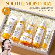 SADOER Caléndula Coreana 6 Piezas Set Cuidado de la Piel Tratamiento Facial Hidratante Calmante