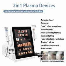 Bolígrafo de plasma 2 en 1 microcorriente R-F máquina facial estiramiento facial cuerpo cuidado de la piel