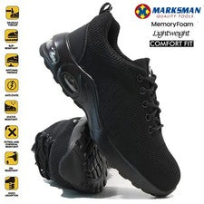 PARA HOMBRES AMORTIGUADORES PUNTERA DE ACERO SEGURIDAD TRABAJO EXCURSIONISTA ZAPATOS BOTAS ZAPATILLAS TALLA
