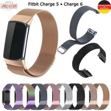 Pulsera magnética Milanaise para Fitbit Charge 5/6 acero inoxidable correa de repuesto reloj inteligente