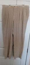 Pantalones Claiborne Luxury Pana Plisada Cuerda 42 X 30 037130 004 Caquis Nuevos con Etiquetas