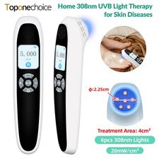 Dispositivo de mano de terapia de luz excímero 308 nm 6 diodos UV Light para el cuidado específico de la piel