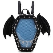 Bolso Ataúd Gótico para Mujer Halloween Bandolera, Hombro y Mochila Estilo
