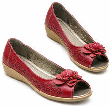 Zapatos cómodos para mujer peep toe mocasines informales planos para caminar talla mocasín