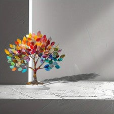 Símbolo de crecimiento acrílico 2D rojo decoración de escritorio 26x25 cm resistente a arañazos para uso diario