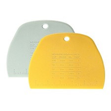 Raspador de masa multifuncional 2 piezas para hornear cucarachas medir limpiar