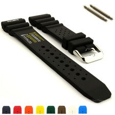 Correa de reloj impermeable de goma de silicona ND Limits 18 20 22 24 PRO MM