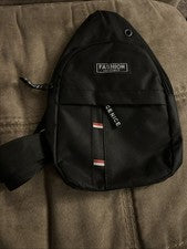 Moda Instinct Cenice Sobre el Hombro o Bolso Cruzado Negro Tela Oxford M o W