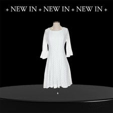 Vestido para mujer Rabbit Rabbit Designs blanco. Talla 6. Nunca usado, sin etiquetas.