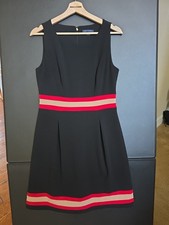 Vestido ajustado TOMMY HILFIGER negro línea A sin mangas cuello redondo para mujer talla 8”