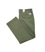 Pantalones Chinos Levis XX Rojo Pestaña Calce Recto Trabajo Informal Para Hombre 38x32 Oliva Nuevos con Etiquetas