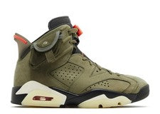 Jordan 6 Retro Travis Scott Talla 10, DS NUEVO*(FALTAN CORDONES ROJOS Y NEGROS)