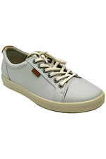 Zapatilla deportiva Ecco Soft 7 con cordones blanca para mujer