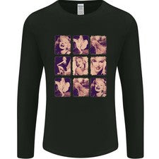 Marilyn Collage Celebridad Moda Camiseta De Manga Larga Para Hombre