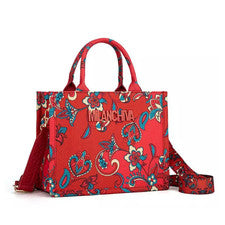 Bolso de hombro para mujer Milan Chiva bolsos de mano # lona roja regalo de moda