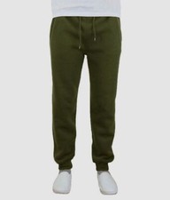 Pantalones de chándal ajustados de vellón verde Galaxy by Harvic para hombre talla 2XL