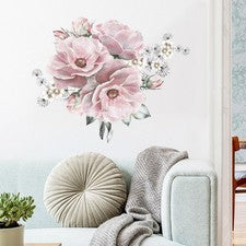 Pegatina de pared para dormitorio hágalo usted mismo calcomanía decoración flor hogar sala de estar mural PVC