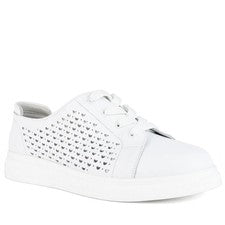 Zapatillas de mujer Super Comfort de cuero blanco ocio CMF602625147