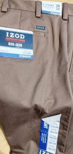 Pantalones estilo chino marrón Izod para hombre