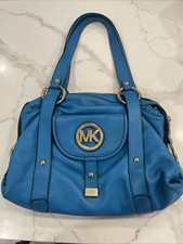 Bolso de mano Michael Kors turquesa de cuero genuino para mujer