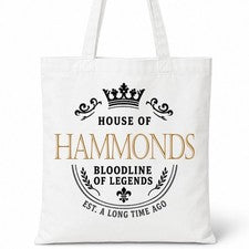 Bolso Shopper Casa Of Algodón Apellido Familiar HAMMONDS