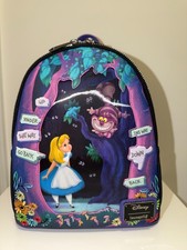 Mini Mochila Lenticular Loungefly Disney Alicia en el País de las Maravillas, NUEVA, MODA