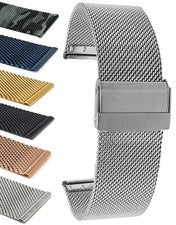 Correa de reloj de malla metálica de 22 mm correa milanesa para Tissot Supersport