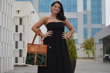 Bolso de piel auténtica hecho a mano con estampado de pelitos animal color moda