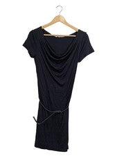 Vestido informal Pier One talla 36 negro con cinturón