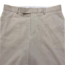 Pantalones de vestir arrugados con frente plano de diseño para hombre talla 32x 32 de ASOS