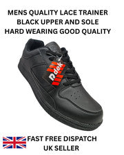 DEK HOMBRE ENCAJE ENTRENADOR NEGRO RESISTENTE SUPERIOR SUELA ANTIDESLIZANTE NUEVA CALIDAD EN CAJA