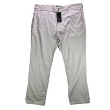 Pantalones chinos Five Four para hombre 38x32 gris relajado elástico algodón nuevos con etiquetas