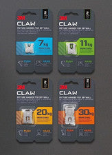 Paquete de 2 perchas para paneles de yeso, placas de yeso, espejo, marcos y decoración del hogar 3M CLAW