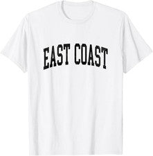 Camiseta estilo vintage de la costa este