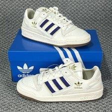 Adidas Originales Forum Bajo CL Para Mujer Talla 8.5 Zapatos Informales Blanco Púrpura Crema