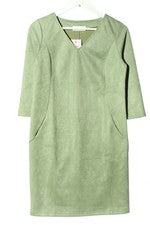 Pfeffinger Freizeitkleid A-Linie Oliv meliert Damen Gr. 36
