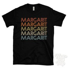 CAMISETA MARGARITA ESTILO RETRO REPETIDO Hombre y Mujer Novedad Genial Nombre Regalo