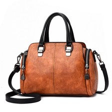 Mujer Cuero PU Bolso de Mano Bolso de Hombro Bandolera Bolso de Gran Capacidad Cartera