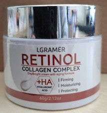 1x 60g Retinol Crema Antiarrugas AntiEnvejecimiento con Ácido Hialurónico Colágeno Niacinamida