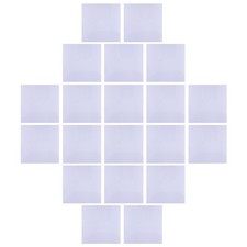 40x Flexible Adhesivo Cuadrados Espejo Hoja Autoadhesivo Decoración Azulejo Pared 15cm yp