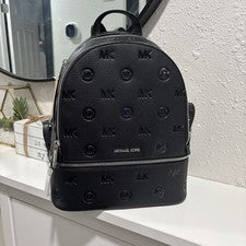 Michael Kors Rhea Dama Mediana Escuela Moda Bolso de Hombro Bolso Mochila Negro