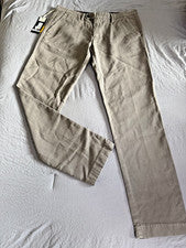 Pantalón MYTHS Italiano Urbano Lujo Alta Calidad Ligeramente Envejecido Talla 36 EE. UU.