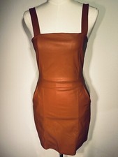 Nuevo Mini Vestido Para Mujer Imitación Cuero Talla Pequeña Academia Techwear Ropa de Calle