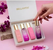 Juego de regalo de perfume de lujo orgánico Bella Vita para mujer. 80 ml....