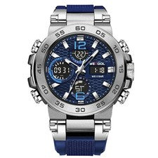 Reloj pulsera deportivo de buceo digital analógico de cuarzo LED impermeable para hombre relojes de lujo