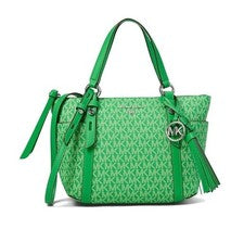 Nuevo Michael Kors Mujer Sullivan Signature Pequeño Convertible Top Cremallera Bolso Palma